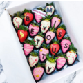 20pcs LOVE 4 Design V.1 Chocolate Strawberries Gift Box (Custom Wording)